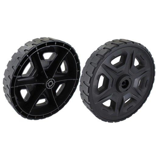 roue arrière pour tondeuse électrique modèles foxter slm37 (3603313165342) et slm44a zb (3603313165359), ø: 250 mm. origine: 105