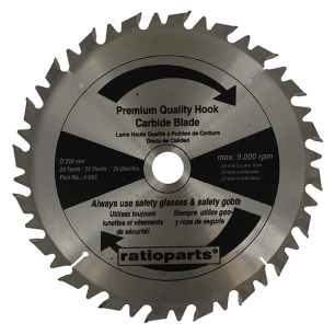lame professionnelle 20 dents à pointe carbure adaptable pour débroussailleuse - coupe de 250mm, alésage: 20mm, épaisseur: 1,8mm