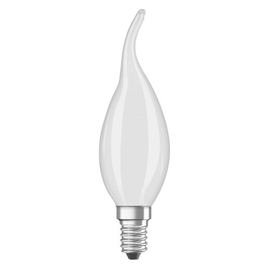 led flamme coup vent verre dã©poli variable e14 3.4 w chaud - ledvance gp