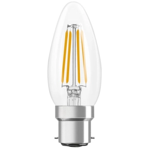 led flamme clair filament b22 3.4w 470lm chaud - ledvance gp