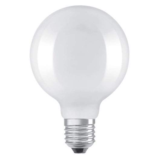 led globe 95mm depoli e27 6.5w 806lm chaud - ledvance gp