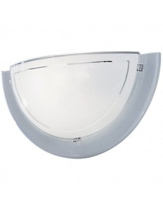 APPLIQUE METAL/VERRE BLANC