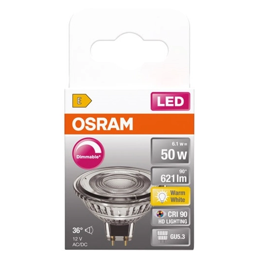 led spot mr16 36 verre variable gu5 6.1w - ledvance gp