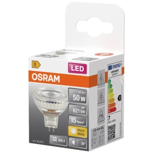 led spot mr16 36 verre gu5.3 6.1w 621lm chaud - ledvance gp