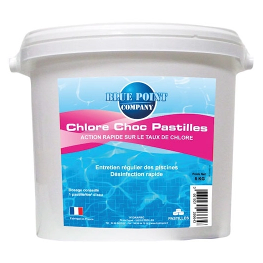 chlore rapide 5 kg pastilles 20 g - hydrapro