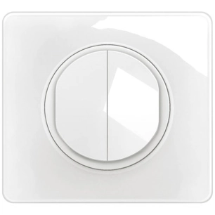 cã©liane double interrupteur ou va et vient 10a complet blan - legrand