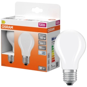 led standard filament e27 5.9w 806lm froid boite de 2 - ledvance gp