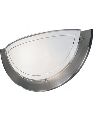 Applique murale métal/verre nickel - EGLO