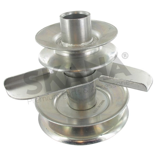 poulie double moteur pour tondeuses autoportée minirider mtd - origine: 756-05002, 75605002.