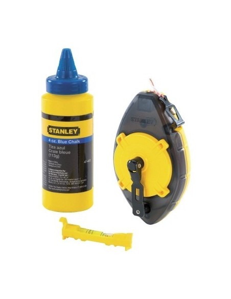 Powerwinder Kit Strip Lignes 30m + Poudre + Niveau De Corde 0-47-465 Stanley
