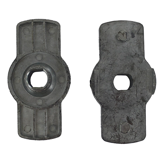 support de lame pour tondeuse électrique modèle foxter gy2254 (3601028508553). entraxe: 80 mm. origine: 3222540101049001