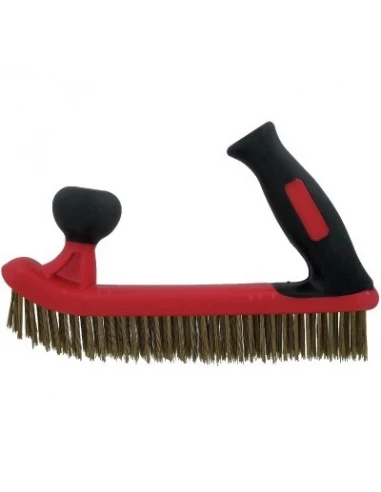 Brosse rabot fils acier laitonné dur 0,44 x 31