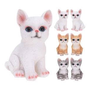 chat en polyrésine, modèles variés, 110 x 80 x 145 mm