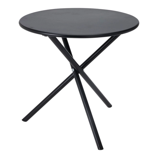 table pliante en acier noir ø48 x 48 cm