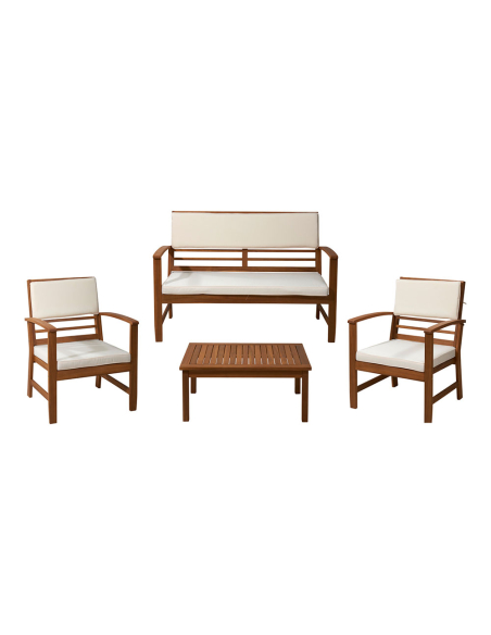 ensemble de jardin en bois d'acacia, 4 pièces