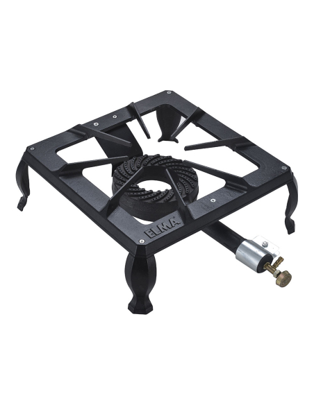 Réchaud Gaz Fonte Classic Puissance 6,5 kW, Robuste Fonte - ELMA