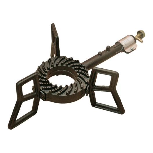 réchaud à gaz en fonte avec trépied, 6,5 kw, classic, 52 x 35 x 17 cm