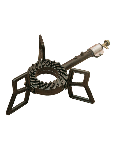 Réchaud Gaz Fonte ELMA Classic Puissant 6,5 kW, fonte robuste, trépied stable - ELMA