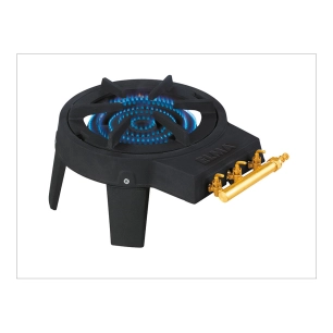 réchaud à gaz en fonte triple vanne, 9 kw, classic, 40 x 30 x 19 cm