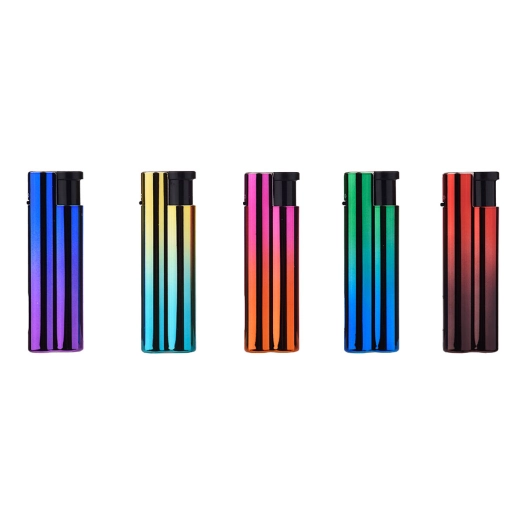 briquet électronique anodisé, couleurs assorties