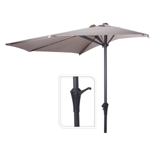 parasol moyen taupe, ø270 cm