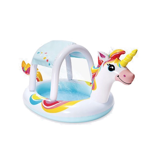 piscine pour enfants, licorne avec pulvérisateur, 254 x 132 x 109 cm