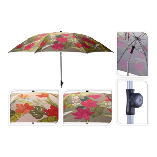 parasol de plage à fleurs, modèles variés, ø200 x 180 cm