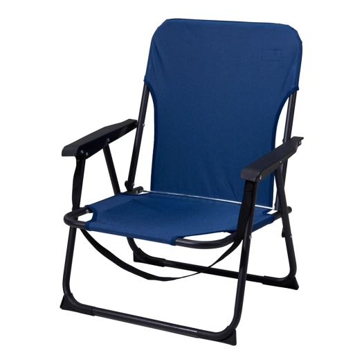 chaise pliante bleue, 52 x 54 x 26/66 cm