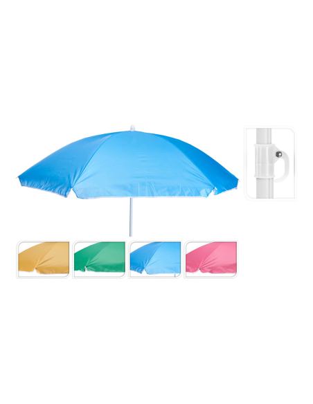 parasol de plage, couleurs assorties, ø150 x 160 cm