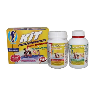 kit mini piscine : chlore 500 g + anti-algues 500 ml
