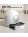 litiã¨re robot autonettoyante connectã©e - volume xxl - uv anti-odeurs - autonomie 30 j - multi-chats - blanc - eziclean