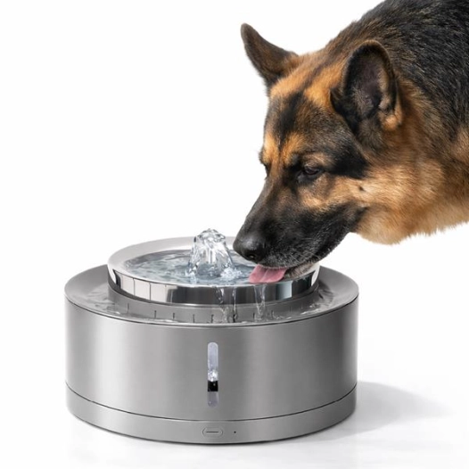 fontaine eau connectã©e - 2,5 l - dã©tection prã©sence - filtre 4 couches - batterie 4000 mah - transparent - eziclean