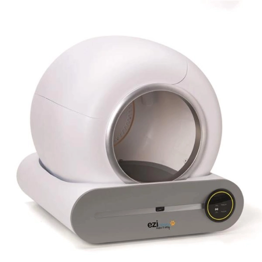 litiã¨re robot autonettoyante connectã©e - autoclean 360â° - anti odeurs - autonomie 20 j - multi chats - blanc - eziclean