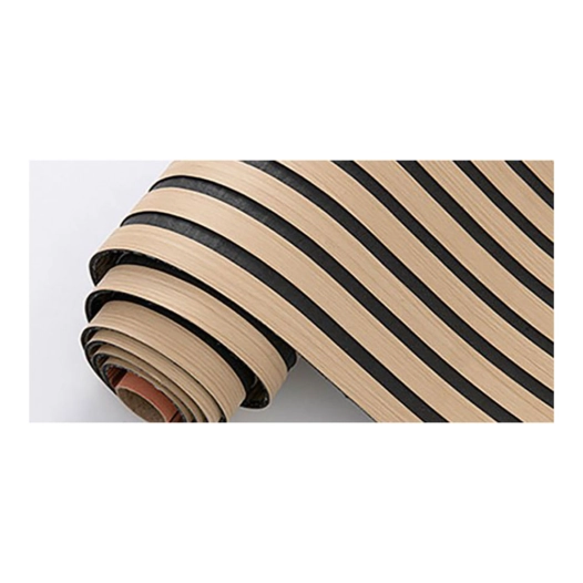 revêtement auto-adhésif 3d, couleur chêne avec fond en feutre gris anthracite, rouleau de 58 x 300 cm