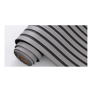 revêtement auto-adhésif 3d, couleur chêne gris avec fond en feutre gris anthracite, rouleau de 58 x 300 cm