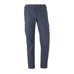 pantalon de route bleu marine stretch multipoches, taille xl
