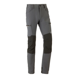 pantalon gris dynamique extensible multipoches, taille 3xl