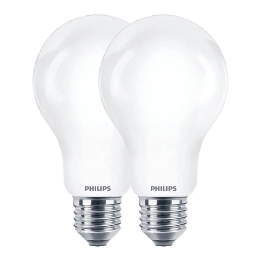 ampoule standard led e27, 10,5 w, 1521 lm, 4000 k, lumière du jour, 2 unités