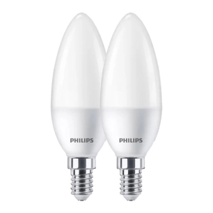 ampoule flamme led e14, 7 w, 806 lm, 2700 k, lumière chaude, 2 unités