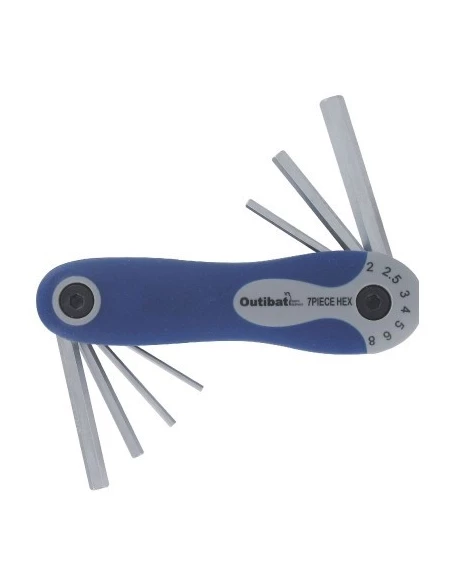 Jeu de 7 clés m,les hexagonales 7 clés