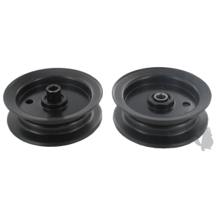 poulie à gorge plate sur roulement pour mtd et noma - h: 29,4mm, ø ext: 100mm, ø int: 9,5mm. origine: 756-0437, 52694 ( origine