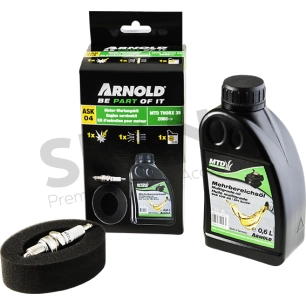 kit entretien tondeuse arnold. pour moteurs mtd thorx 35 (à partir de 2008). composé de : 1 bidon d'huile sae 10w30 de 0,6 l - 1