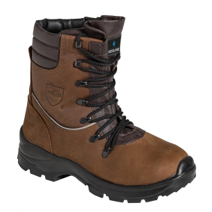 chaussures de protection tronçonnage ce classe 2.· bottes de sécurité en matériaux imperméable, cuir nubuck huilé de qualité su