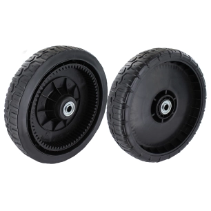 roue arrière pour tondeuse électrique modèles foxter lm g46d (3601028508492) et pour tondeuse xsz51i-sd (3603313165380). origine