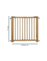 Barrière de sécurité amovible en bois réglable de 70 à 103 centimètres – NORDLINGER