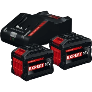starter set 2 x batteries expert 8,0ah exba 18v-80 + 1 x chargeur exal 18v-160