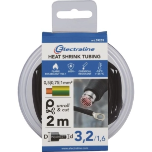 gaine thermo-retractable 2m 3,2/1,6mm noir