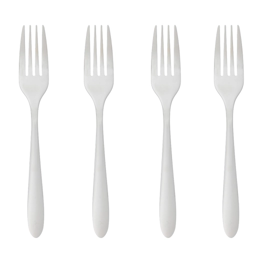 ult. unidades set de 4 fourchettes acier inoxydable 20cm