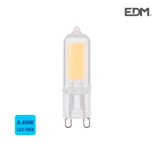 *dernieres unites* ampoule g9 led classique mat 2w 220lm 6400k lumière froide ø1.4x4.8cm edm