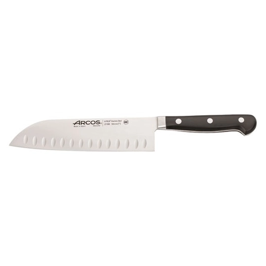 couteau santoku alvã©olã© 18 cm - classic pro - arcos hermanos sa